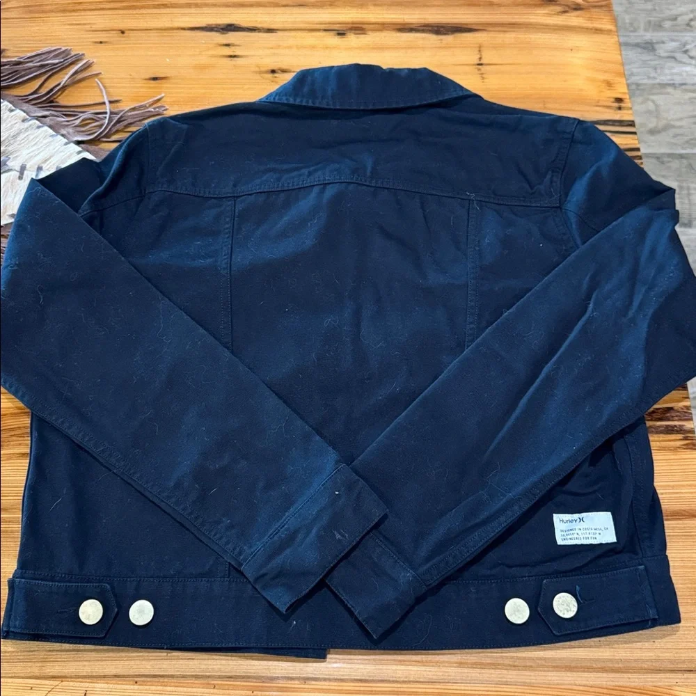 Hurley black/gold button Jean jacket - Picture 3 of 4